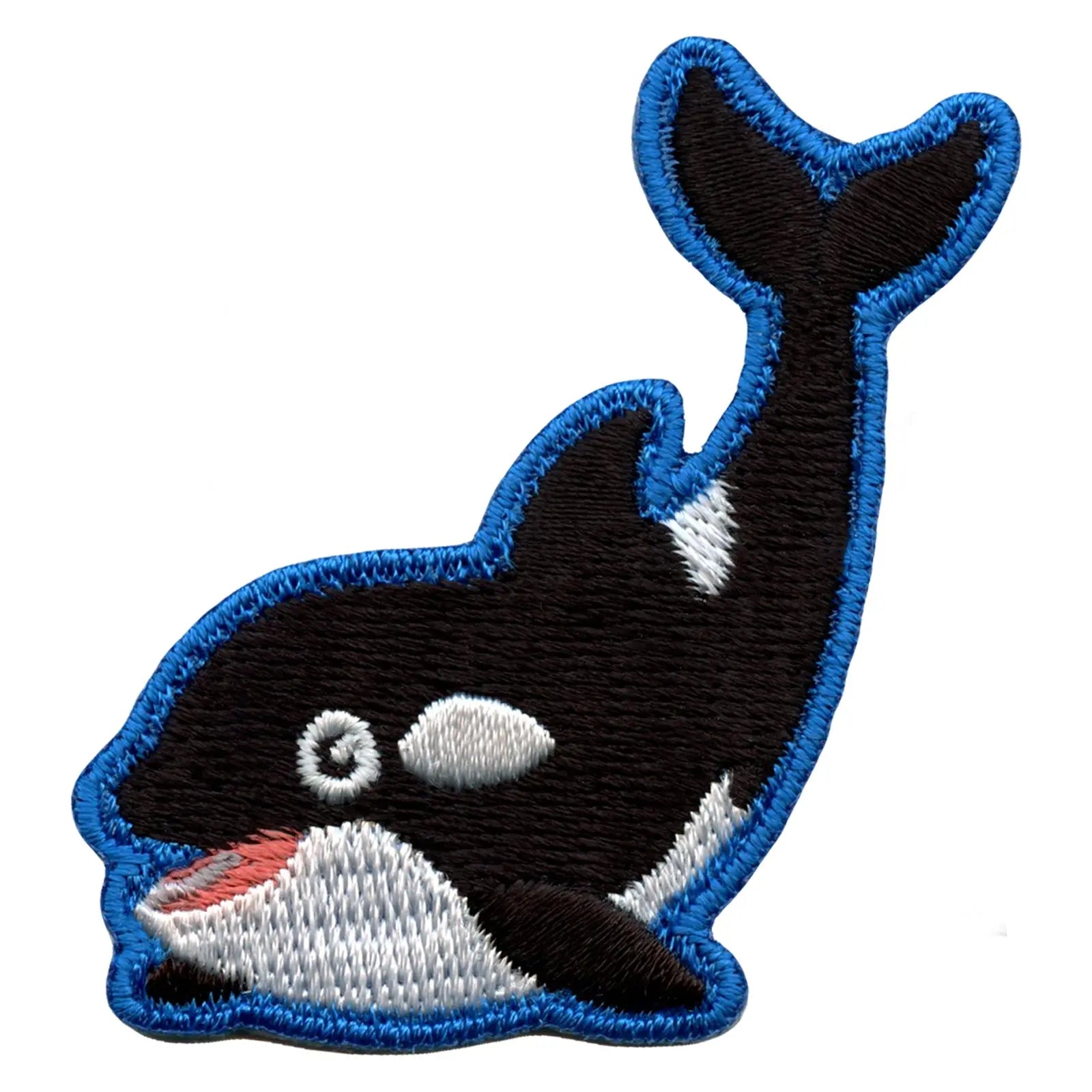Orca Whale Embroidered Iron On Patch 