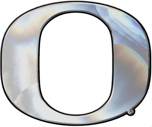 Oregon Ducks Solid Metal Chrome Emblem 