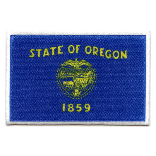 Oregon Patch State Flag Embroidered Iron On 