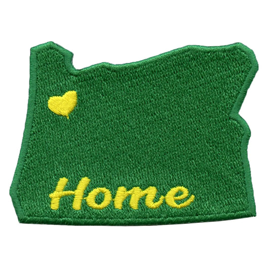 Oregon Home State Embroidered Iron On Patch