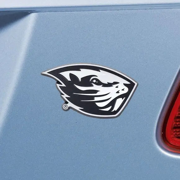 Oregon State Beavers Solid Color Metal Auto Chrome Emblem 