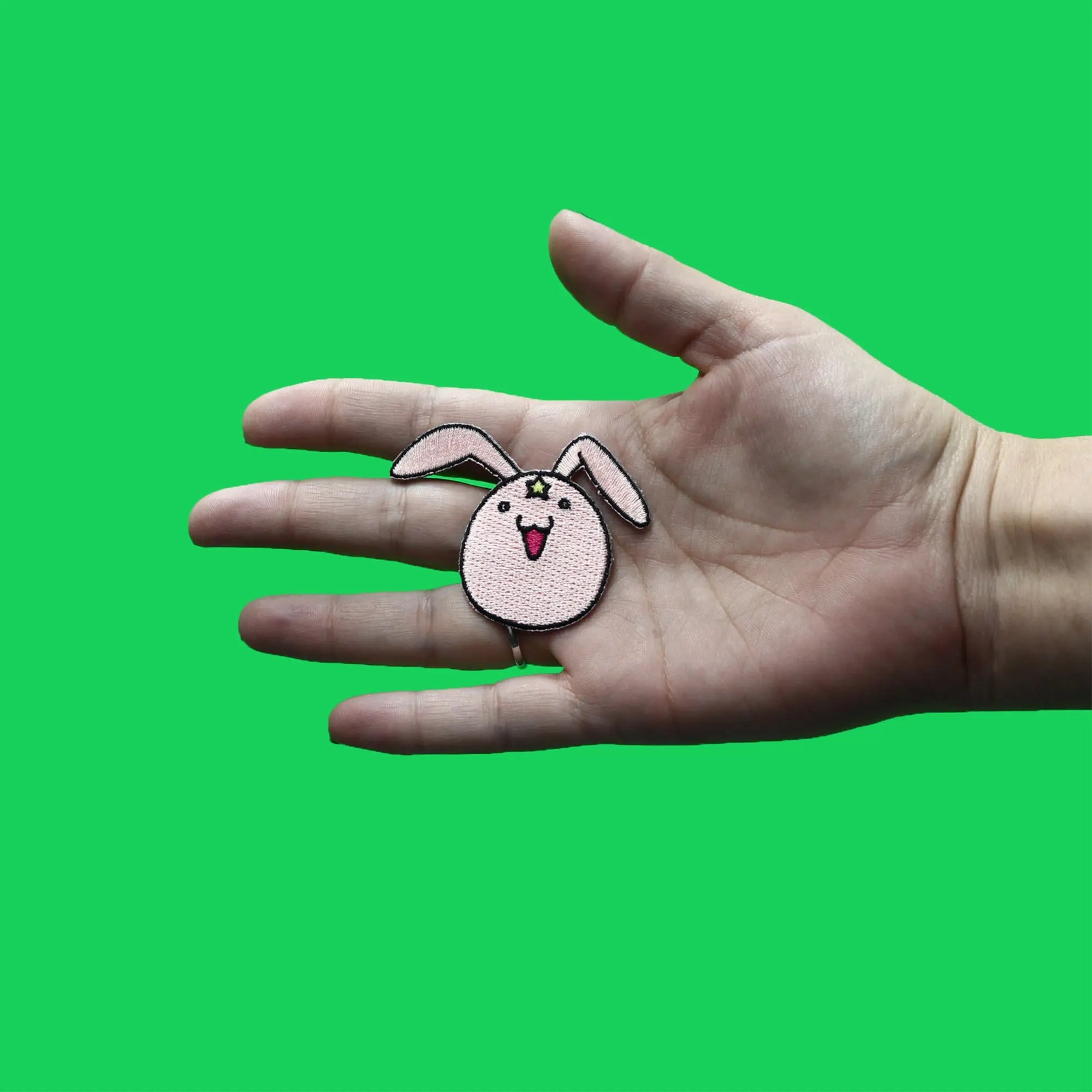 Oreimo Meruru's Plush Patch Pink Star Bunny Embroidered Iron On 