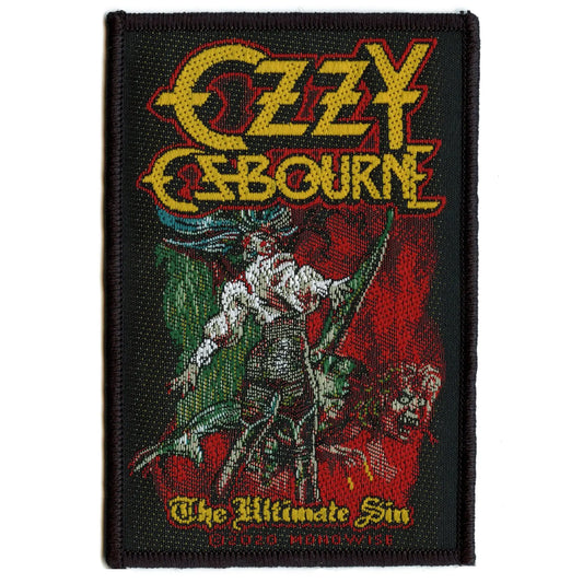 2020 Ozzy Osbourne The Ultimate Sin Woven Sew On Patch 