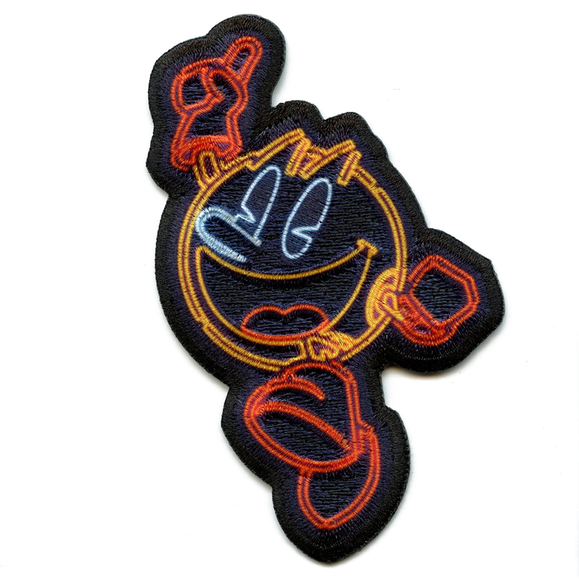 PAC-MAN Neon Jumping Logo Patch Retro Arcade Gaming Embroidered Iron 