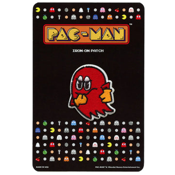 PAC-MAN Classic Illustration Blinky Patch Arcade Gaming Iron on