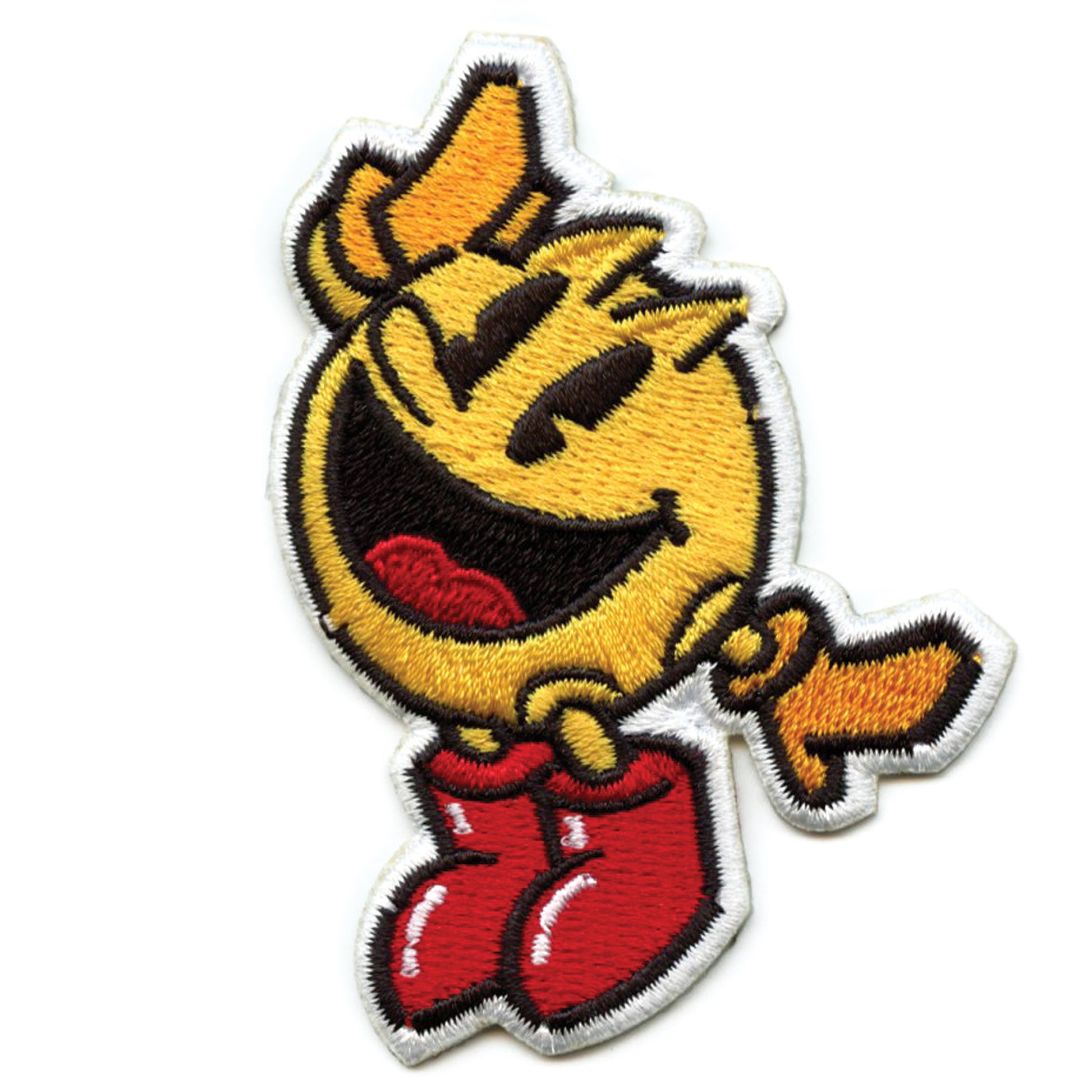 PAC-MAN Classic Illustration Jumping Alt Patch Arcade Gaming Embroidered Iron on