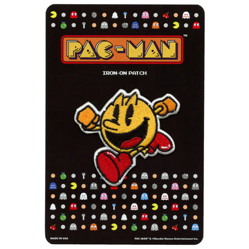 PAC-MAN Classic Illustration Running Patch Arcade Gaming Embroidered Iron on