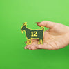 Green Bay GOAT #12 Football Parody Embroidered Iron On Patch 