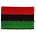 Pan-African Flag Embroidered Iron On Patch