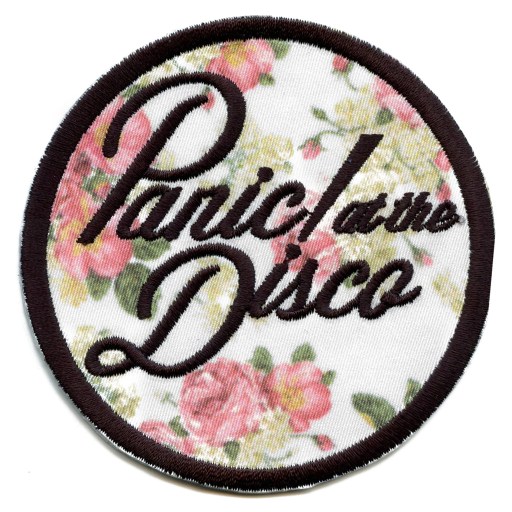 Official Panic At The Disco Patch Floral Logo Embroidered Iron On 