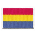 Pansexual Pride Flag Patch LGBTQ+ Embroidered Iron On 