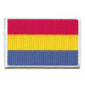 Pansexual Pride Flag Patch LGBTQ+ Embroidered Iron On 