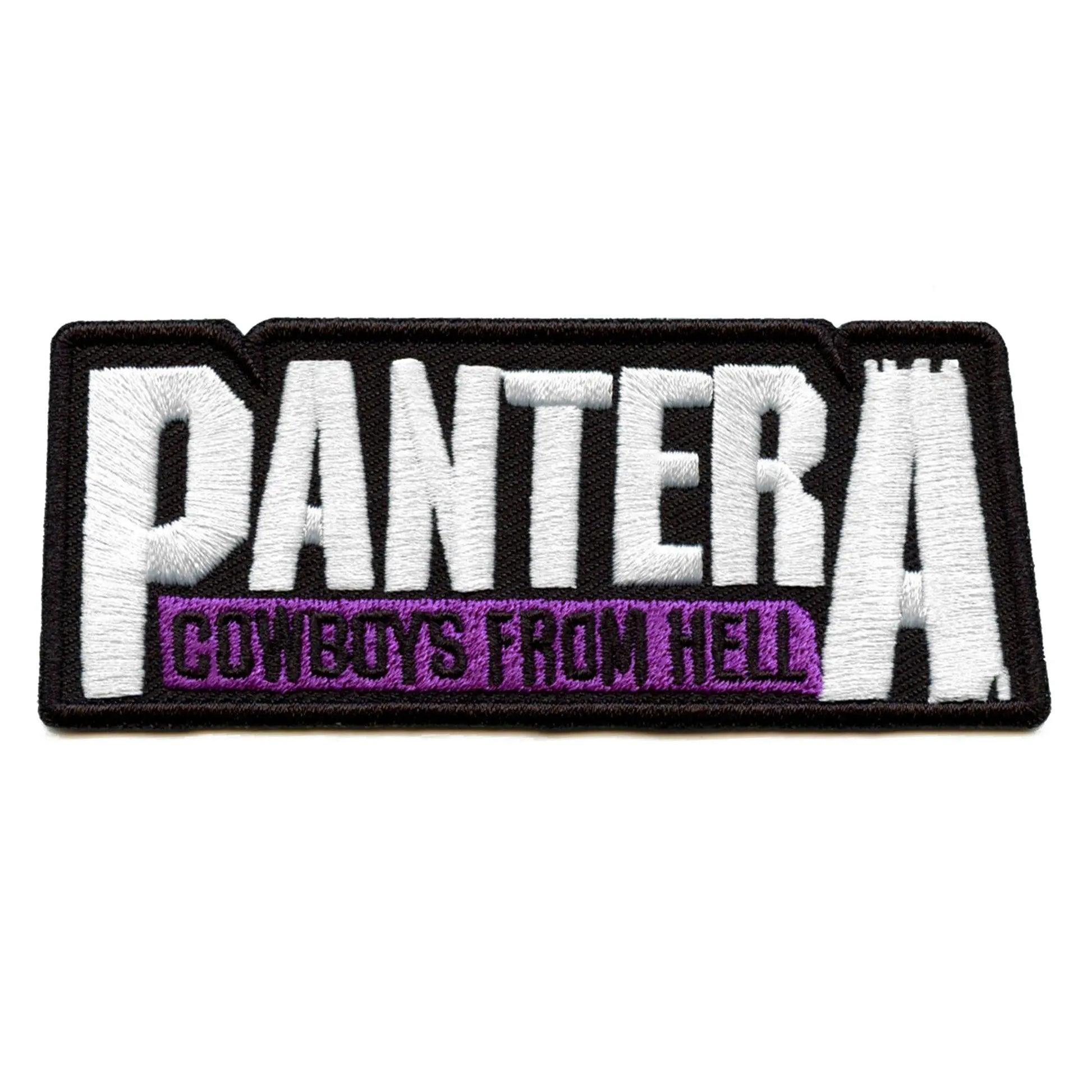 Pantera Cowboys From Hell Patch Heavy Metal Embroidered Iron On