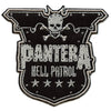 Pantera Hell Patrol Badge Patch Texas Heavy Metal Embroidered Iron On