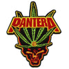 Pantera Leaf Skull Patch Pot Heavy Metal Embroidered Iron On