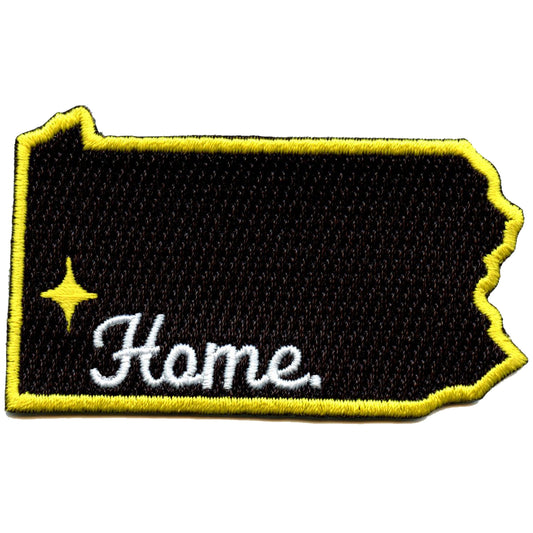 Pittsburgh Pennsylvania Home State Embroidered Iron On Patch 