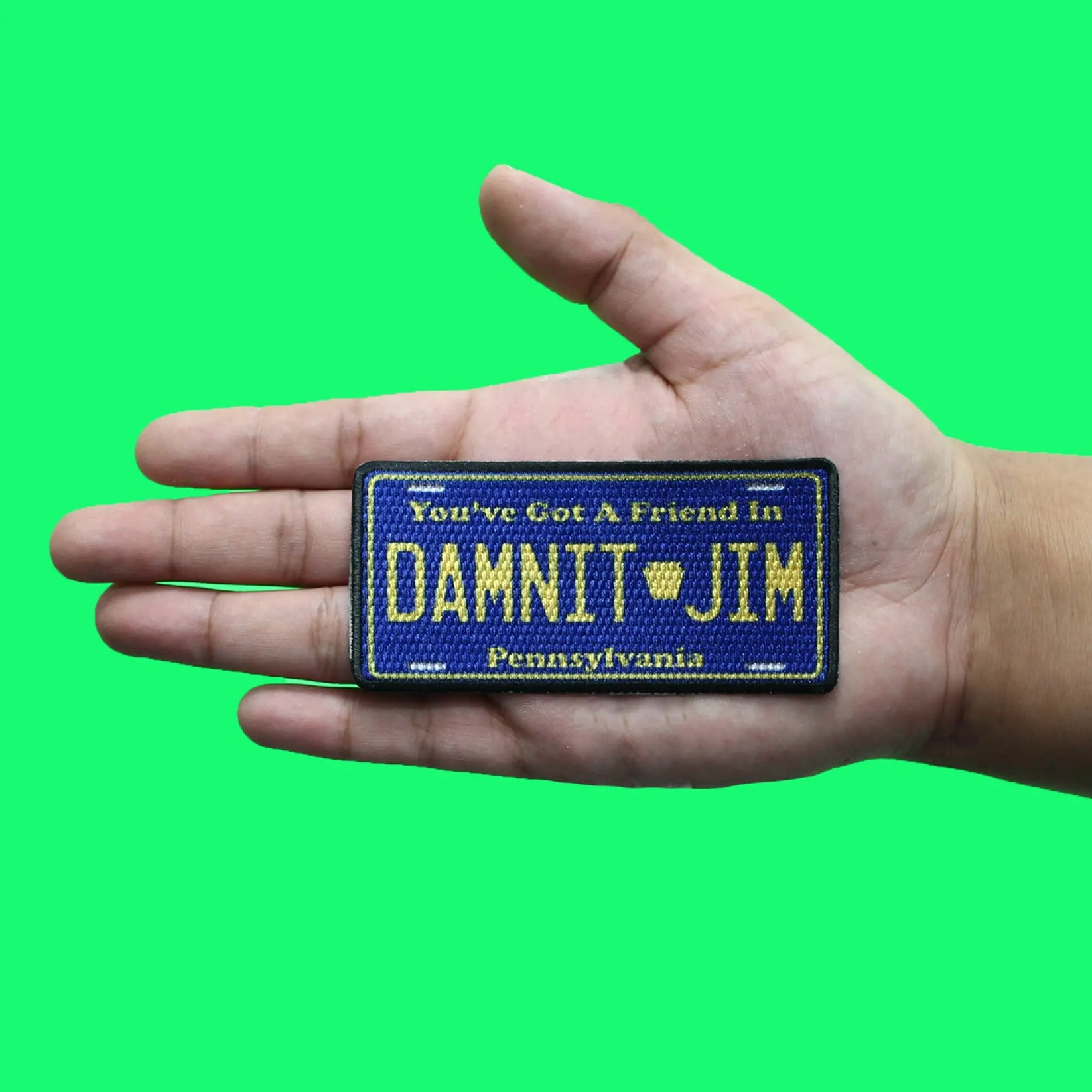 Pennsylvania State License Plate Patch Damnit Jim Patch Collection