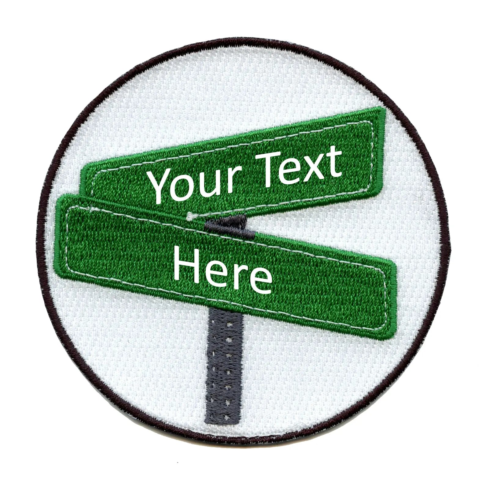 Personalized Customizable Crossing Street Signs Embroidered Iron On ...