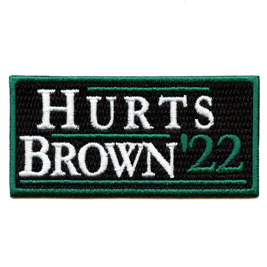 Philadelphia Hurts Brown 2022 Patch Eagles Parody Embroidered Iron On