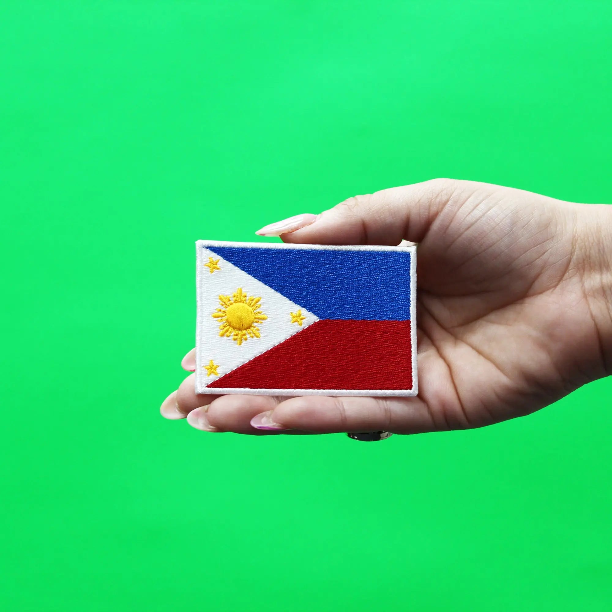 Philippines Flag Patch Country Pride Embroidered Iron On
