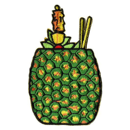 Pina Colada Patch Hawaiian Drink Embroidered Iron On 