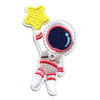 Small Pink Astronaut Holding A Star Embroidered Iron On Patch