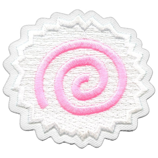 Narutomaki Naruto Pink Fish Cake Embroidered Iron On Patch 