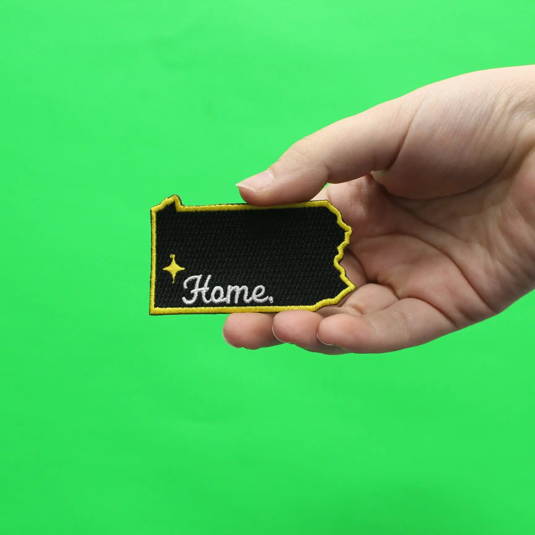 Pittsburgh Pennsylvania Home State Embroidered Iron On Patch