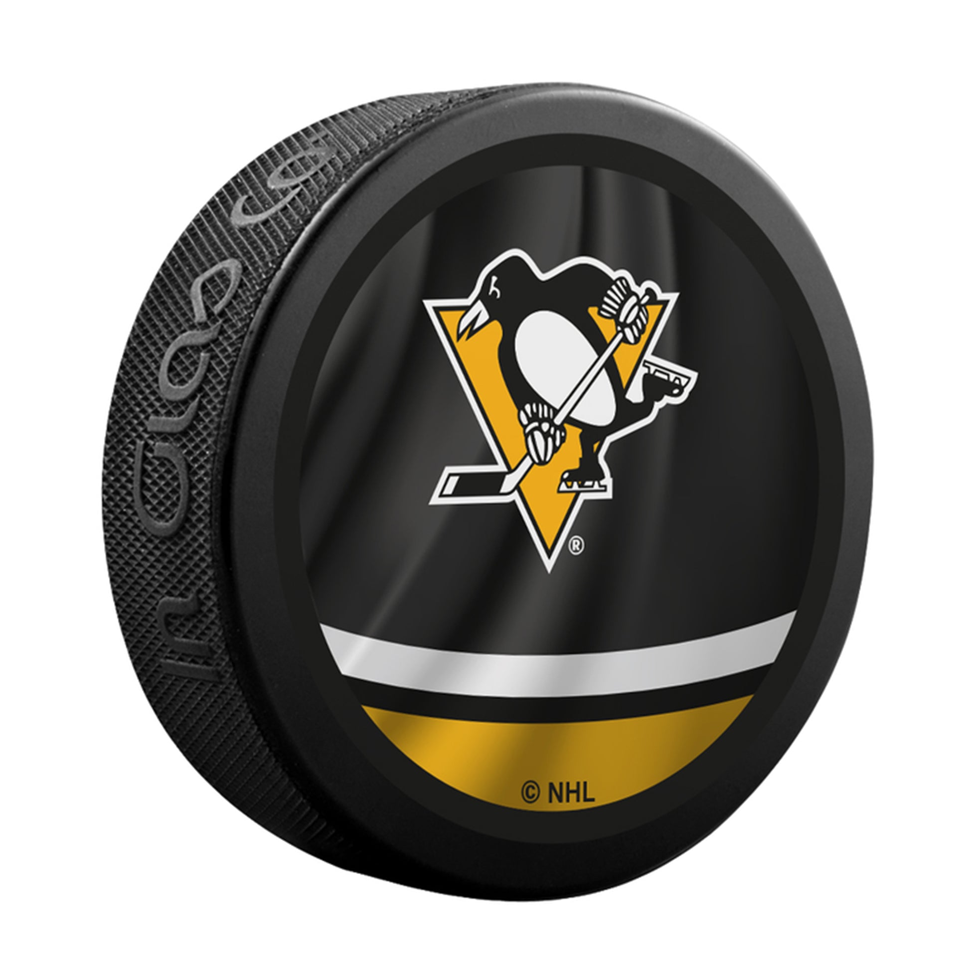 Pittsburgh Penguins NHL Team Logo Retro Souvenir Hockey Puck