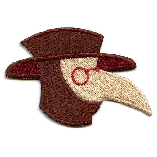 Plague Doctor Patch Renaissance Embroidered Iron On 