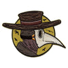 Plague Doctor with Moon Patch Renaissance Pandemic Horror Embroidered Iron On