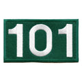 Player Number 101 Patch Survival Game Embroidered Iron On