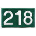 Player Number 218 Patch Survival Game Embroidered Iron On
