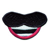 Mouth And Mustache Embroidered Iron On Patch 1 of 8 Pieces 