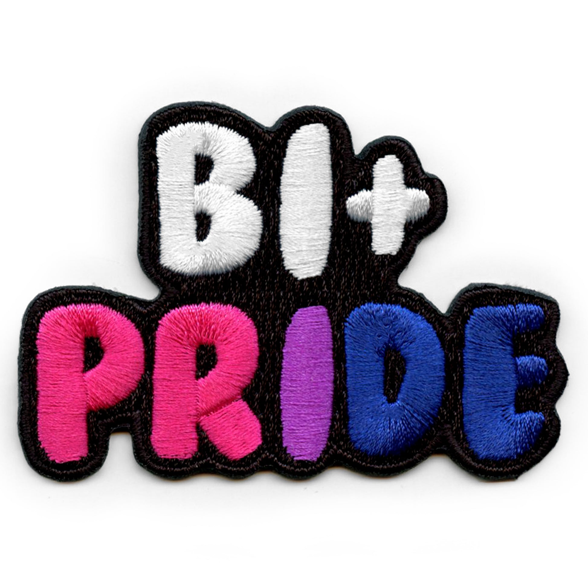 Bisexual Pride Colors Script Patch Women Rainbow Men Embroidered Iron On