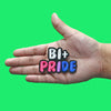 Bisexual Pride Colors Script Patch Women Rainbow Men Embroidered Iron On