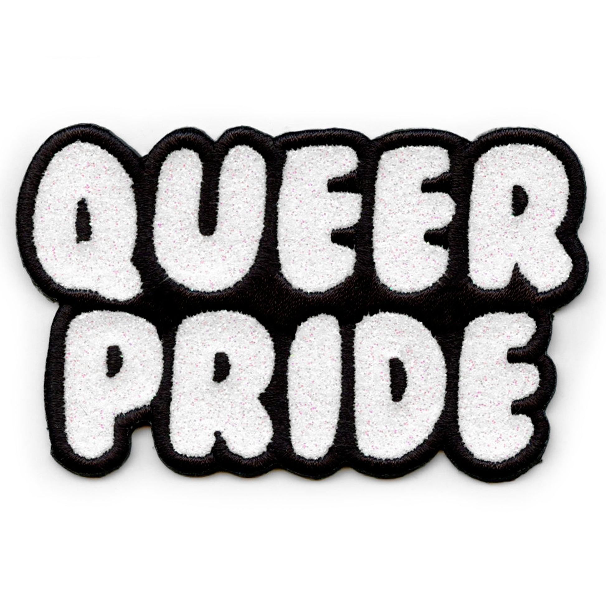 Queer Pride Script Patch Inclusive LGBTQ+ Community Embroidered Iron On