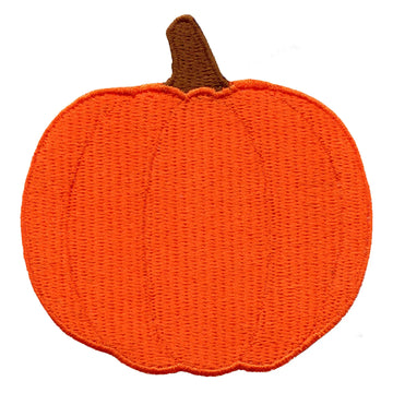 Fall Pumpkin Embroidered Iron On Patch 