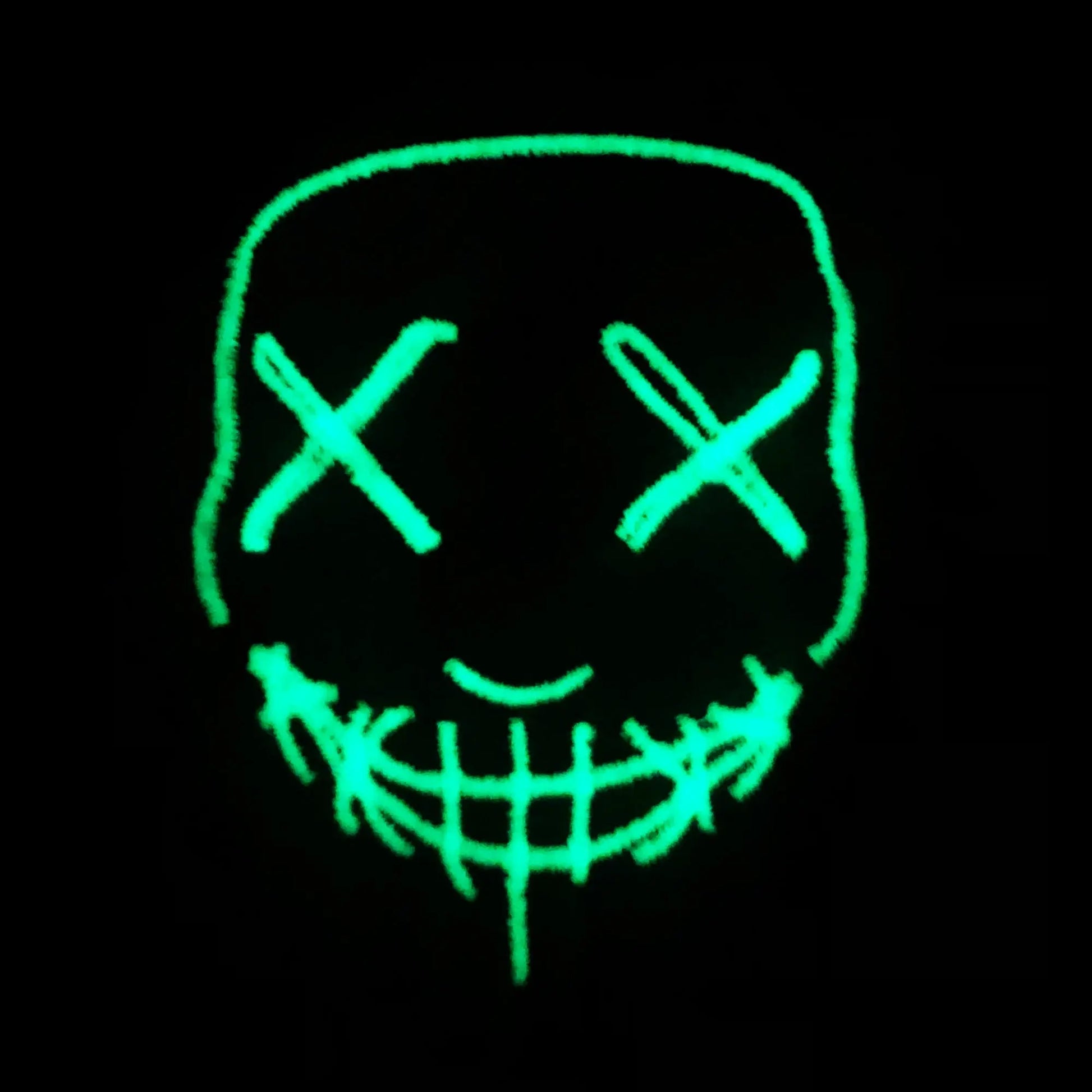 Glow In The Dark Purge Mask Iron On Patch 