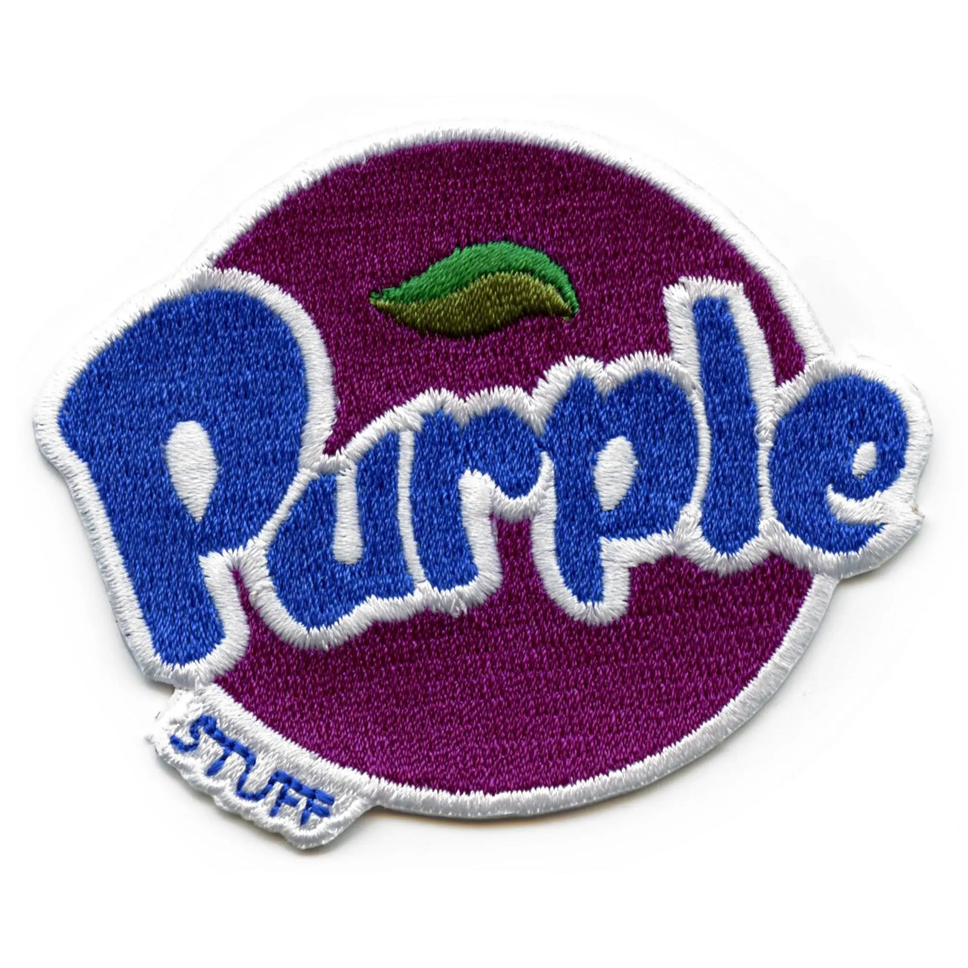 Purple Stuff Patch Soda Parody Embroidered Iron On 