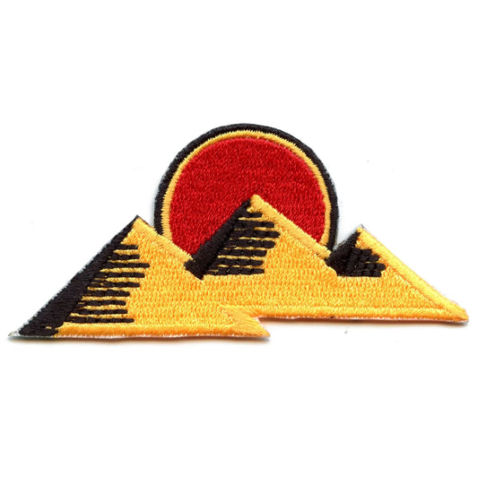 Pyramids of Giza Patch Egyptian Sunset Embroidered Iron On 