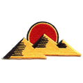 Pyramids of Giza Patch Egyptian Sunset Embroidered Iron On