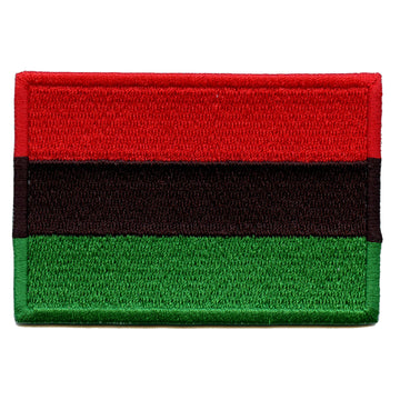 Pan-African Flag Embroidered Iron On Patch 