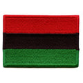 Pan-African Flag Embroidered Iron On Patch