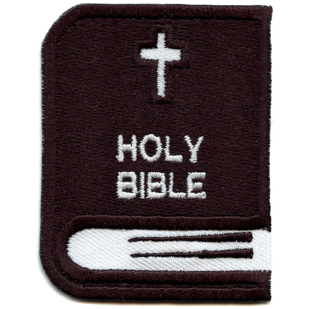Religious Holy Bible Emoji Embroidered Iron On Patch
