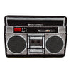 Retro Boombox Stereo Player Patch Embroidered Iron On