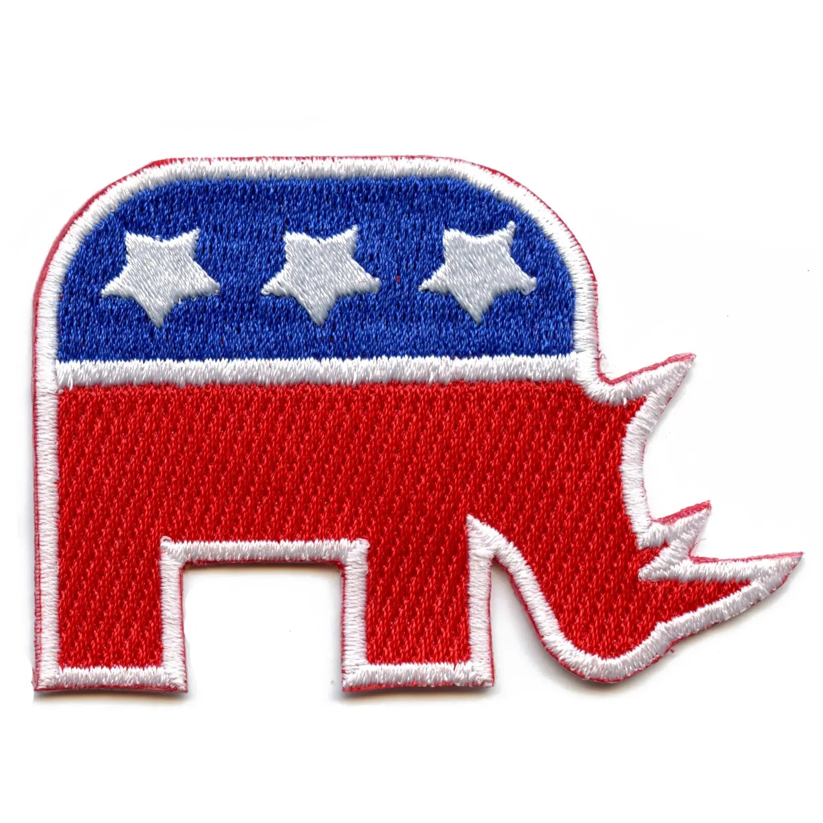 Political Rhinoceros Party Embroidered Iron On Patch 
