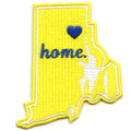 Rhode Island Home State Patch Embroidered Iron On