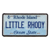 Rhode Island License Plate Patch Little Rhody State Embroidered Iron On
