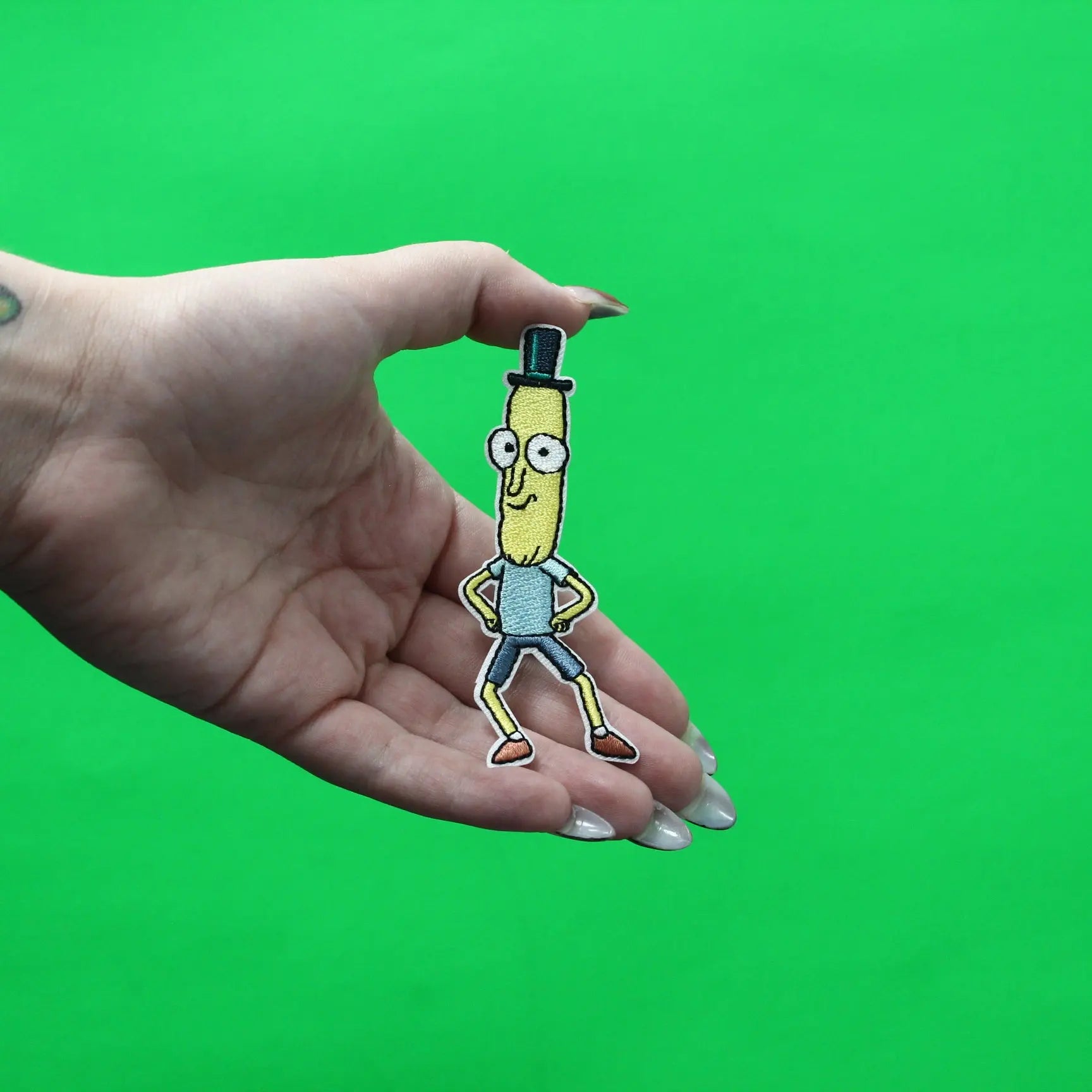 Rick And Morty Mr. Poopybutthole Patch Cartoon Network Animation Embroidered Iron On